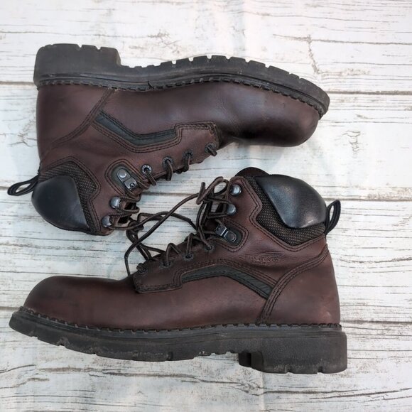 Red Wing 3526 Steel Toe Leather Work Boots Brown EH Slip-Resistant – Men’s 9.5 - Picture 8 of 11